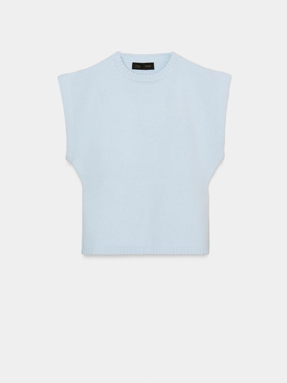 KNIT VEST WITH DEFINED SHOULDERS